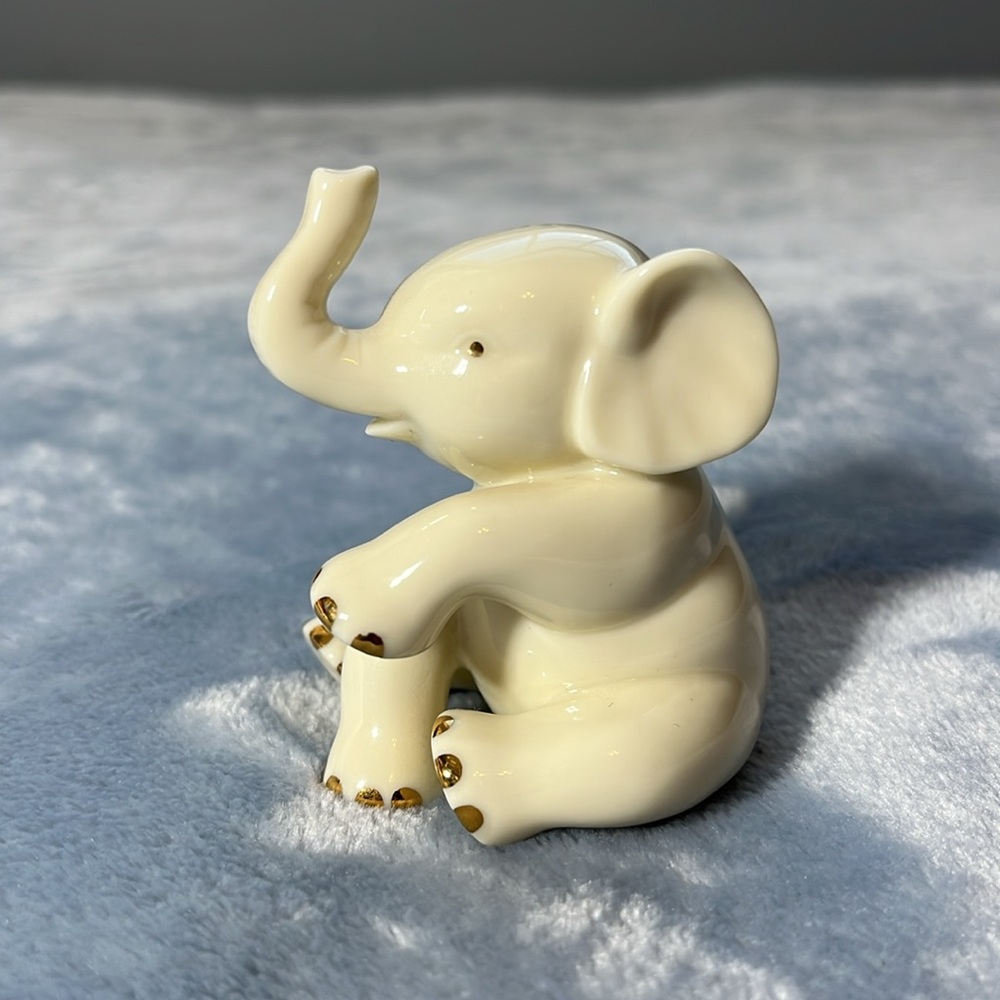 Lenox Charming Cream Elephant Figurine - Picture 3 of 4